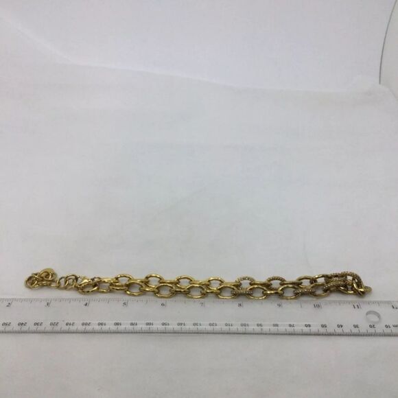 Stella & Dot Textured Oval Link Necklace 16" - Picture 6 of 6